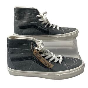 Vans Gray and White High-Top Sneakers